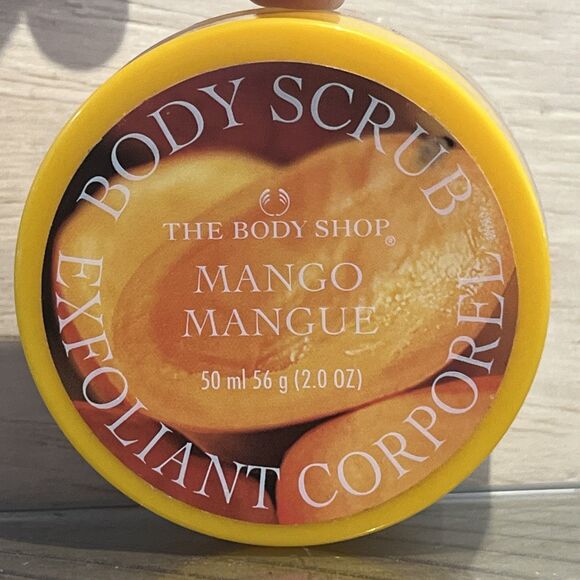 The Body Shop Mango Body Scrub exfoliant HTF original formula NEW 2oz 50ml - Picture 1 of 4